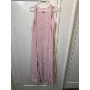 Elegant Pink Sleeveless Dress